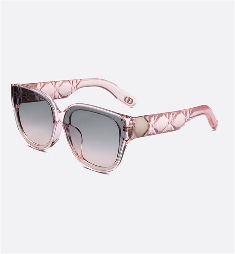 Lady 95.22 R3I Transparent Nude Round Sunglasses 